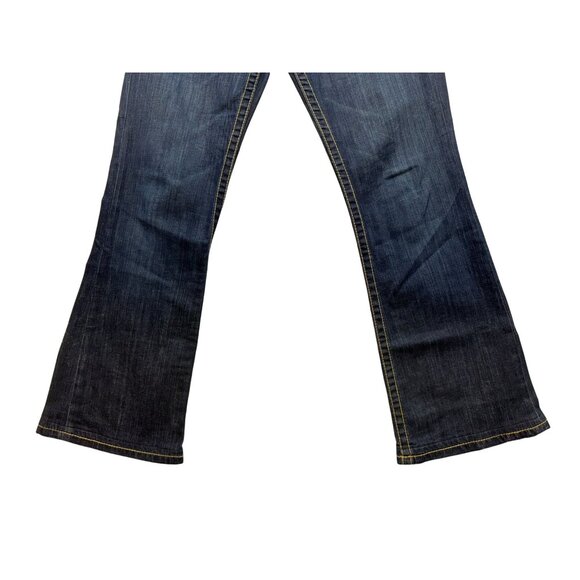 David Kahn Womens Bootcut Jeans Size 29 Dark Wash Stretch Made In USA - Picture 7 of 13